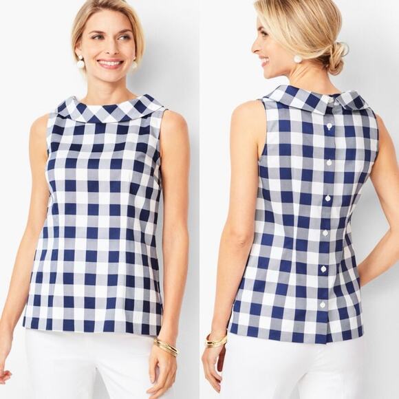 Talbots Audrey Shell- Gingham 22W NWT - Picture 1 of 7
